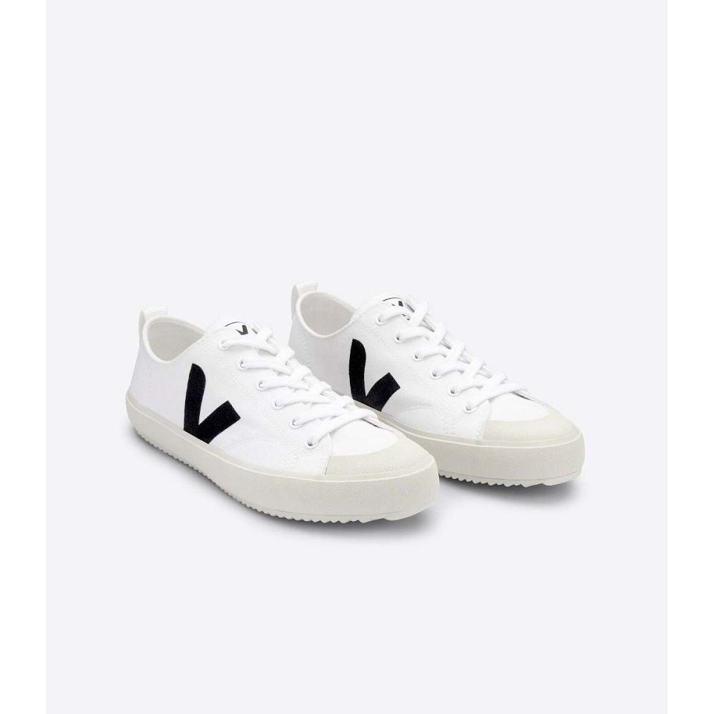 Veja NOVA CANVAS Men's Shoes White/Black | NZ 248NWY